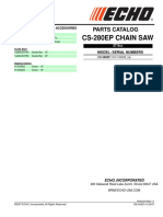 CS-280E Chain Saw: Parts Catalog