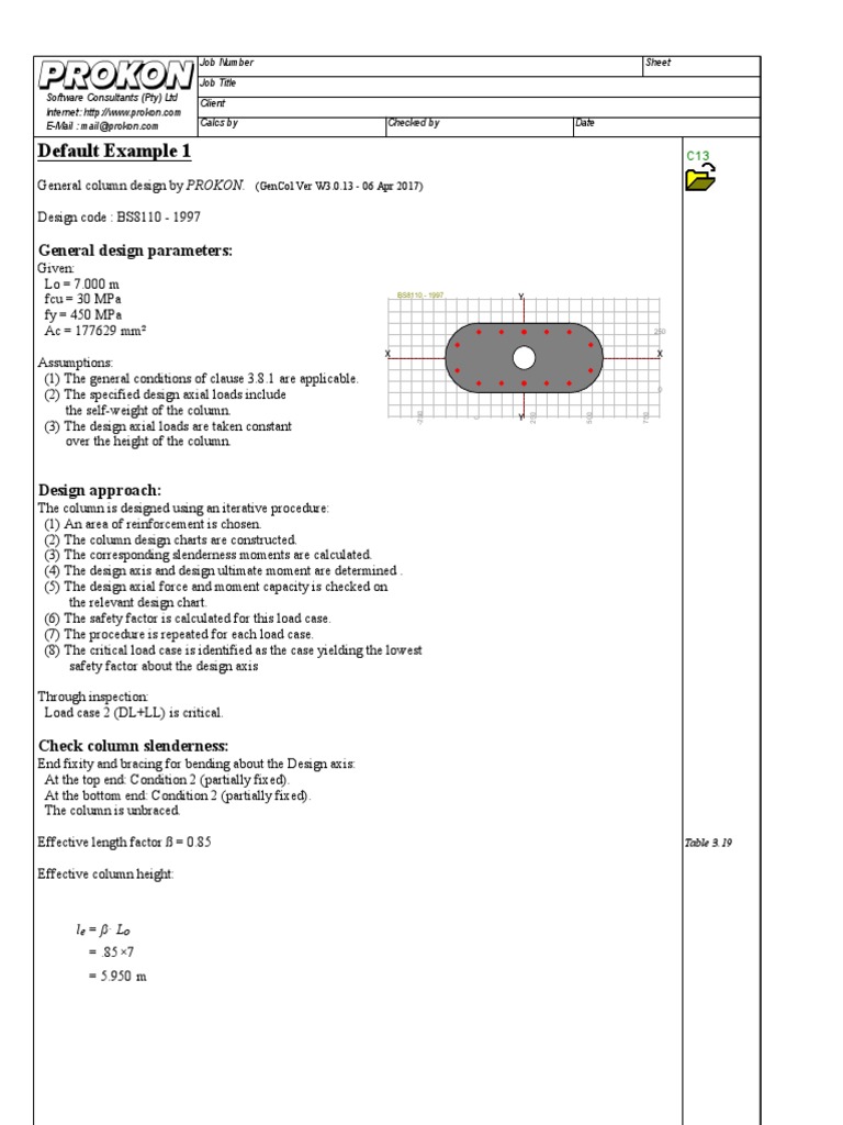 Default Example 1: General Design Parameters | PDF | Building Materials ...