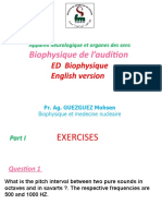 Biophysique de L'audition: ED Biophysique English Version