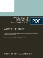 Overview of Financial Management: Devaki Bhise