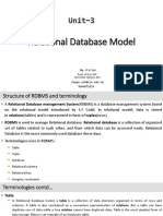 Unit-3: Relational Database Model