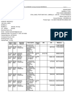 Value Date Post Date Remitter Branch Description Chequ Eno DR CR Balance
