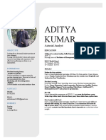 Aditya Kumar: Acturial Analyst