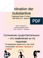 Deklination Der Substantive