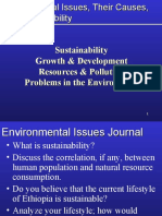 Sustainability Growth & Development Resources & Pollution Problems in The Environment