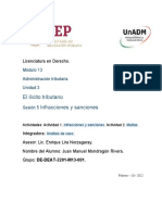 El Ilícito Tributario Infracciones y Sanciones: Licenciatura en Derecho