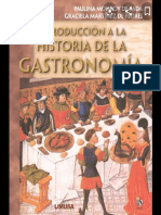 Introducción a La Historia de La Gastronomía..PDF ·