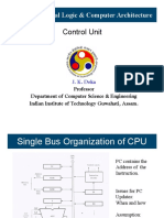 Control Unit: CS 322M Digital Logic & Computer Architecture