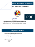 CS 322M Digital Logic & Computer Architecture: Minimization of Boolean Expression