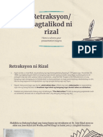 GNED04 Group 2 Retraksyon o Pagtalikod Ni Rizal at Sigaw NG Balintawak o Pugad Lawin