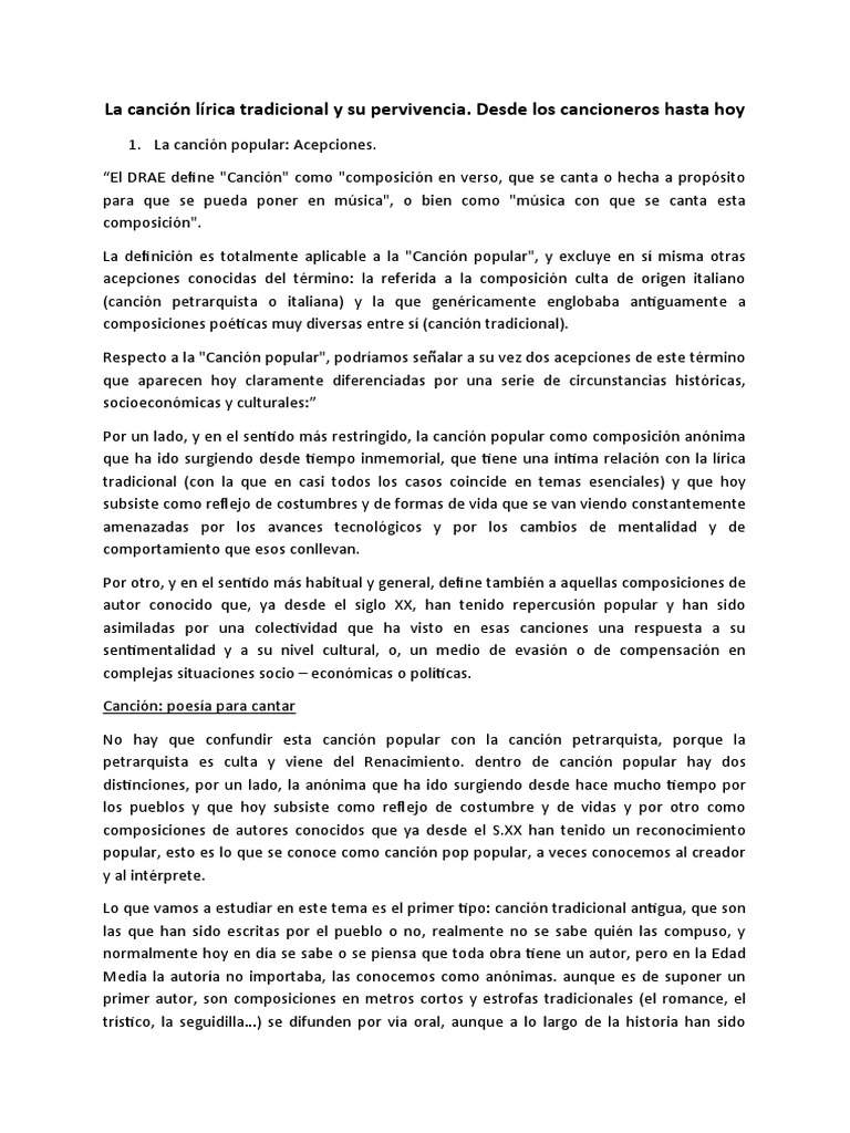 Tema 3 | PDF | Canciones