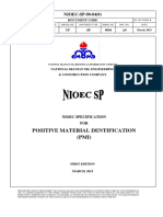 NIOEC Specification for Positive Material Identification