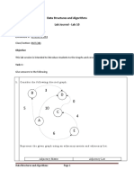 Data Structures and Algorithms Lab Journal - Lab 10