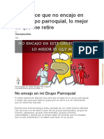 Me Parece Que No Encajo en Este Grupo Parroquial