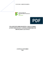 Fatores antinutricionais: taninos, inibidores de proteases e lectinas