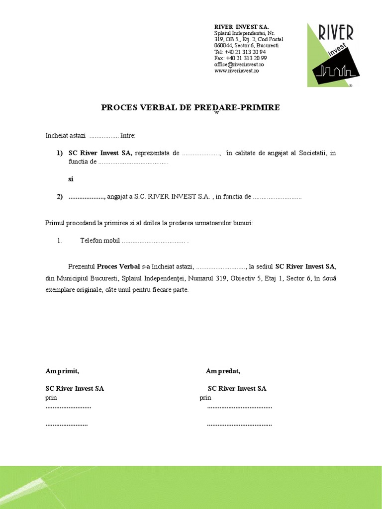 Model Proces Verbal