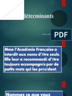 Les Déterminants