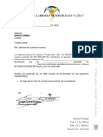 Carta Apertura de Cuenta Bancolombia 2022
