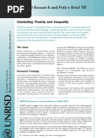 Combating Poverty & Inequality, UNRISD Research and Policy Brief 10 (2010)