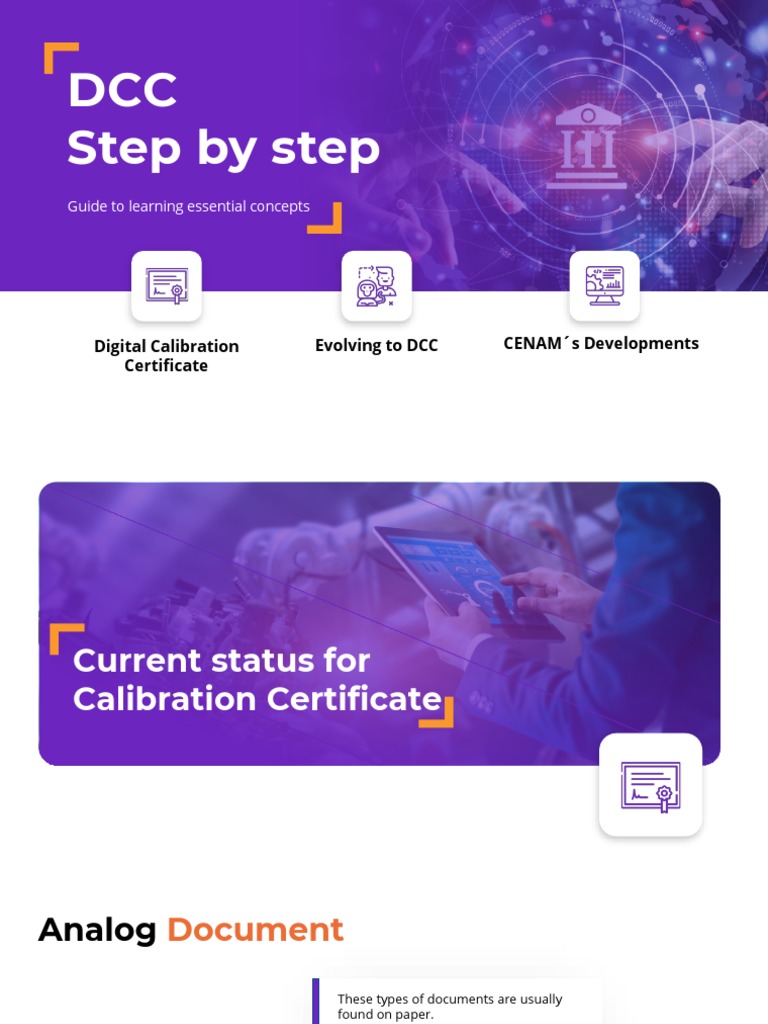 Step by step Guide to DCC PDF Xml Calibration