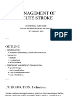 Management of Acute Stroke