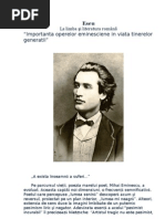 Eminescu, Poet Eseu