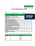 Inspección de Herramientas Manuales y Electricas