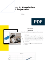 Data Analysis by Correlation and Regression