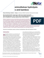 Review of Hemicellulose Hydrolysis in Softwoods and Bamboo