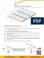Manual de instruções para montagem de carport solar
