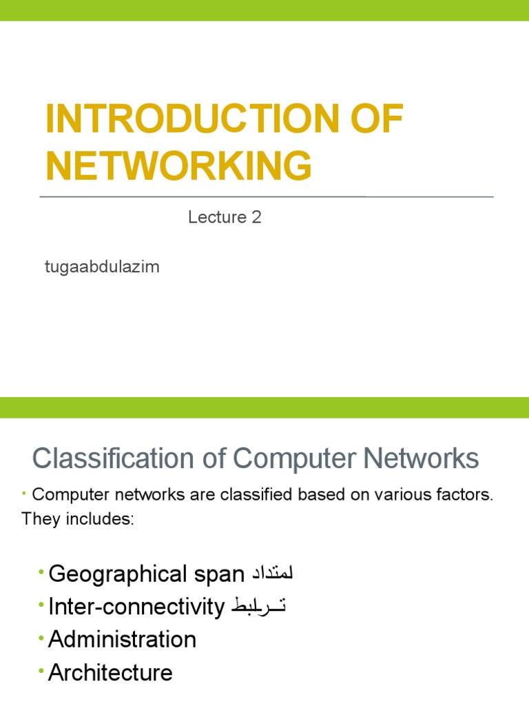 Introduction of Networking 2 | PDF | Computer Network | Client–Server Model