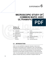 Microscopic Study of Common Mafic and Ultramafic Igneous Rocks