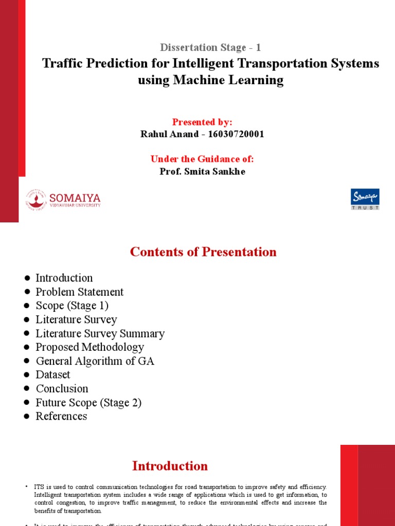 Traffic Prediction in Intelligent Systems | PDF | Machine Learning ...