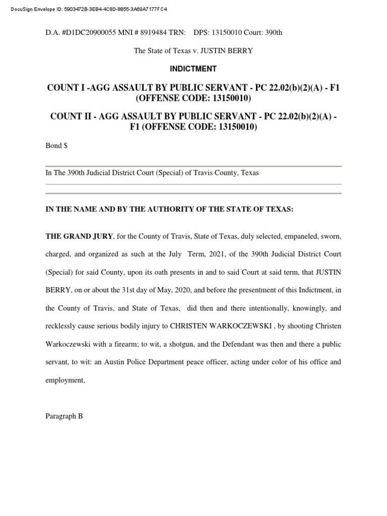 Indictment | PDF | Assault | Law