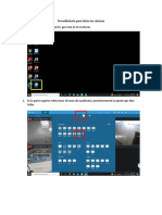 Procedimiento para Iniciar Las Cámaras