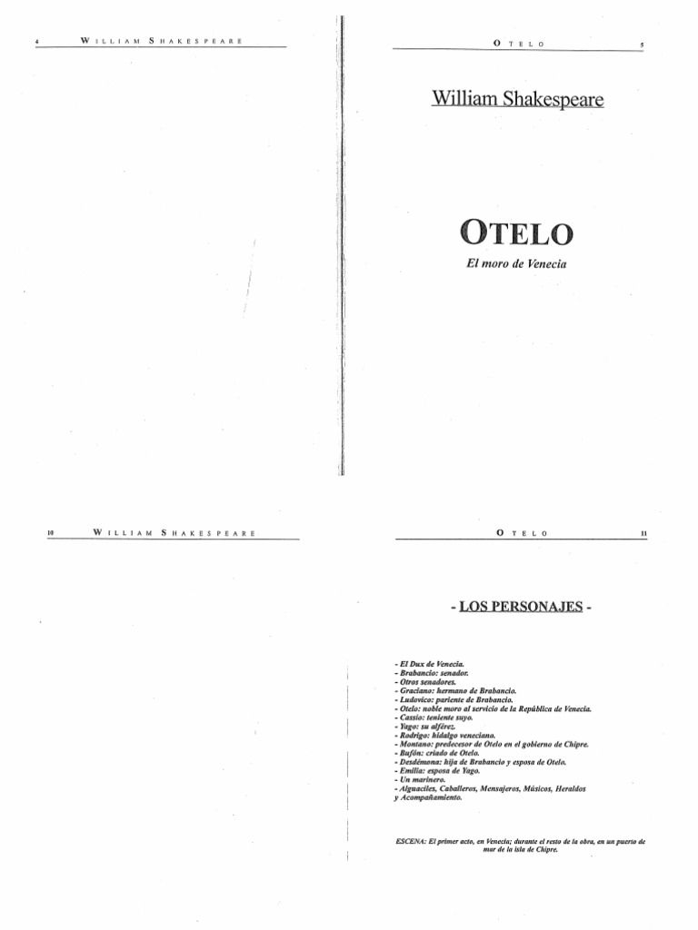 Otelo - Shakespeare | PDF
