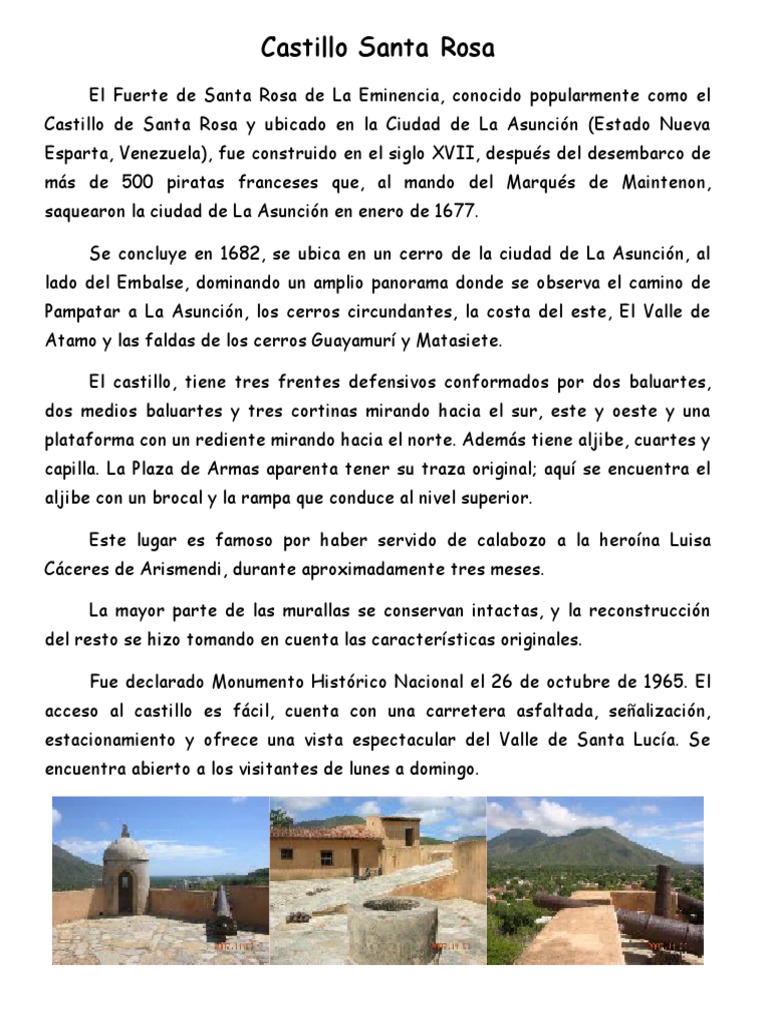 Castillo Santa Rosa | PDF | Arte