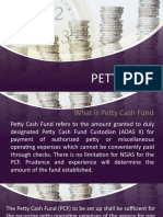 Petty Cash Fund Establishment