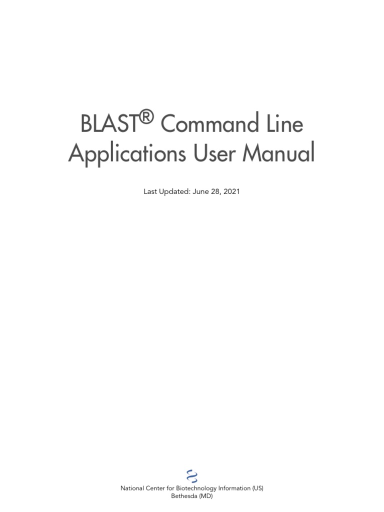 Blast Command Line Applications User Manual: Last Updated: June 28 ...