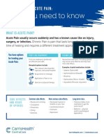 Carris Health Treating Acute Pain - Handout