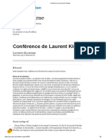 Conférence de Laurent Kloetzer
