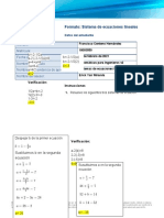 Sistema de Ecuaciones Lineales