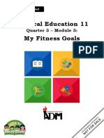 Physical Education 11 My Fitness Goals: Quarter 3 - Module 3