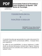 Aula 2 - Terminologia e Noções Gerais