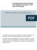 Drenagem de rodovias: técnicas construtivas