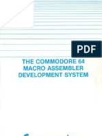 C64 Macro Assembler Development System Manual C64101