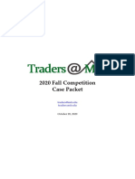 2020 Fall Competition Case Packet: Traders@mit - Edu Traders - Mit.edu