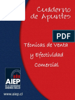 Tecnicas de Ventas y Efectividad Comercial - Cuaderno de Apuntes AIEP