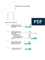 Assignment No.5: Cost Accounting: Multiple Choice-Theoretical