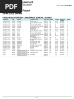 Exam Timetable - Report June 2022 Series: Yancheng Foreign Language School (Cn403)